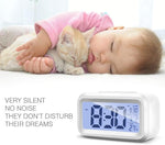 Digital LCD Alarm Clock – Clear Display with Modern Design