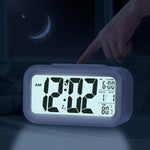 Digital LCD Alarm Clock – Clear Display with Modern Design
