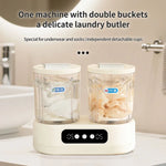 Double-Bucket Mini Washing Machine – Portable Compact Washer & Spinner
